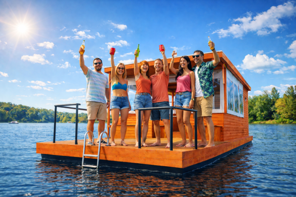 CityBoot Selbstfahrer Boot mit SUP auf Berliner Gewässern